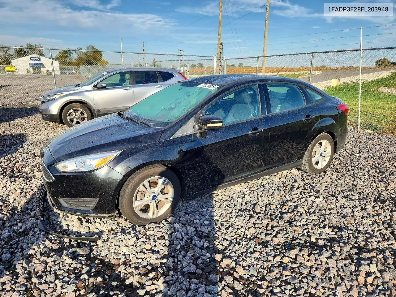 FORD FOCUS 2015, VIN 1FADP3F28FL203948