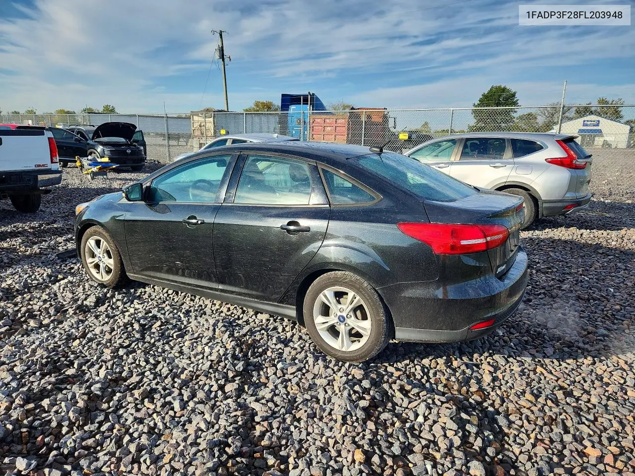 2015 FORD FOCUS VIN 1FADP3F28FL203948 — фото 2