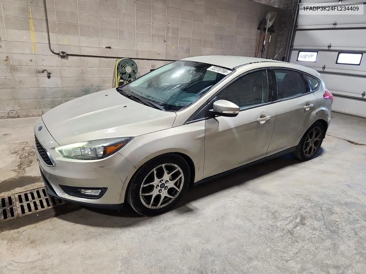 FORD FOCUS 2015, VIN 1FADP3K24FL234409