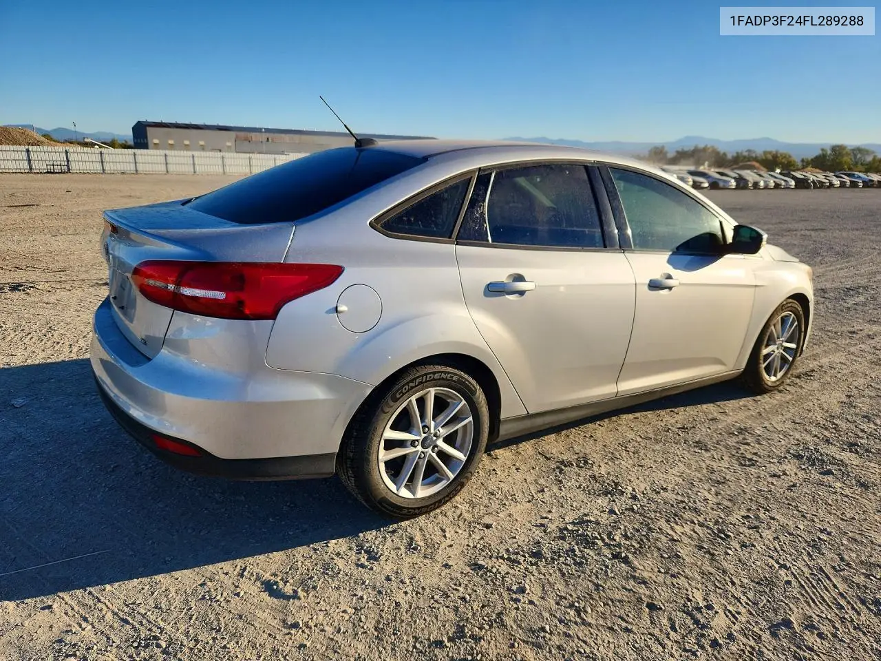 2015 FORD FOCUS VIN 1FADP3F24FL289288 — фото 3