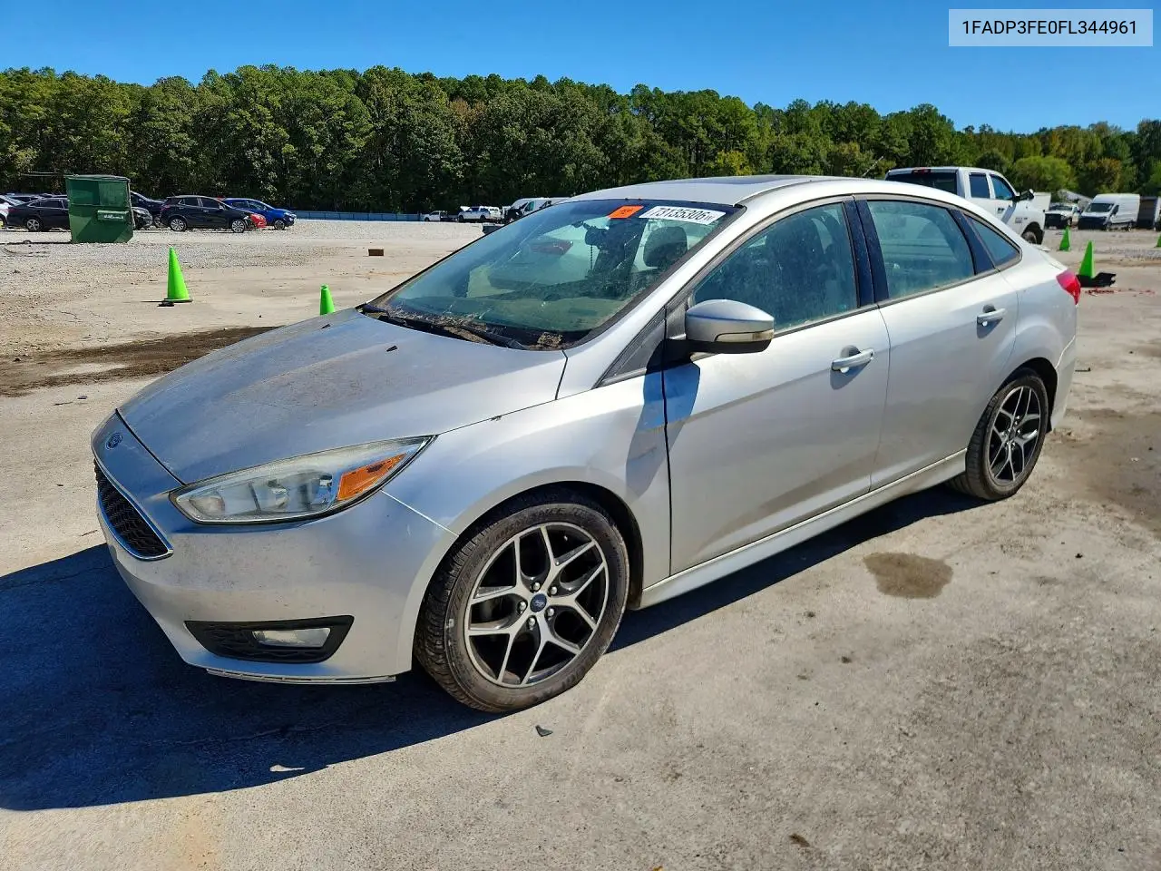 FORD FOCUS 2015, VIN 1FADP3FE0FL344961