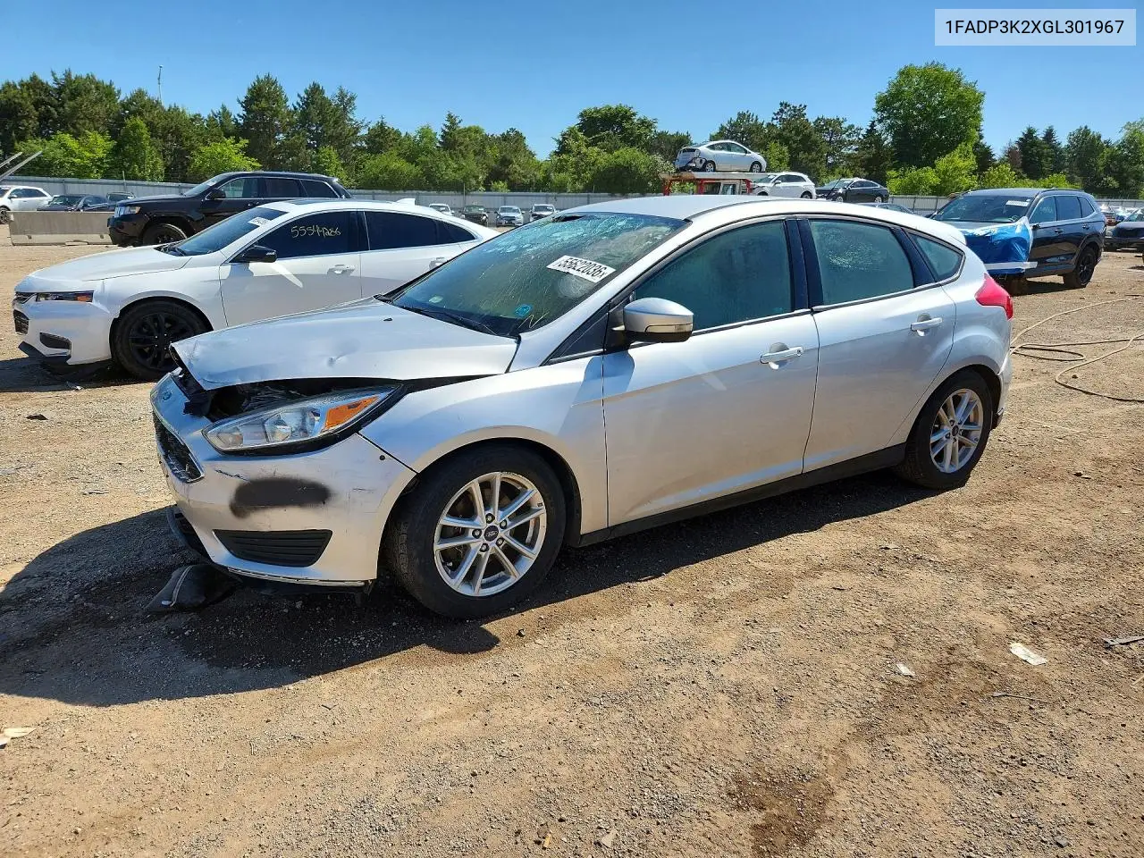 FORD FOCUS 2016, VIN 1FADP3K2XGL301967
