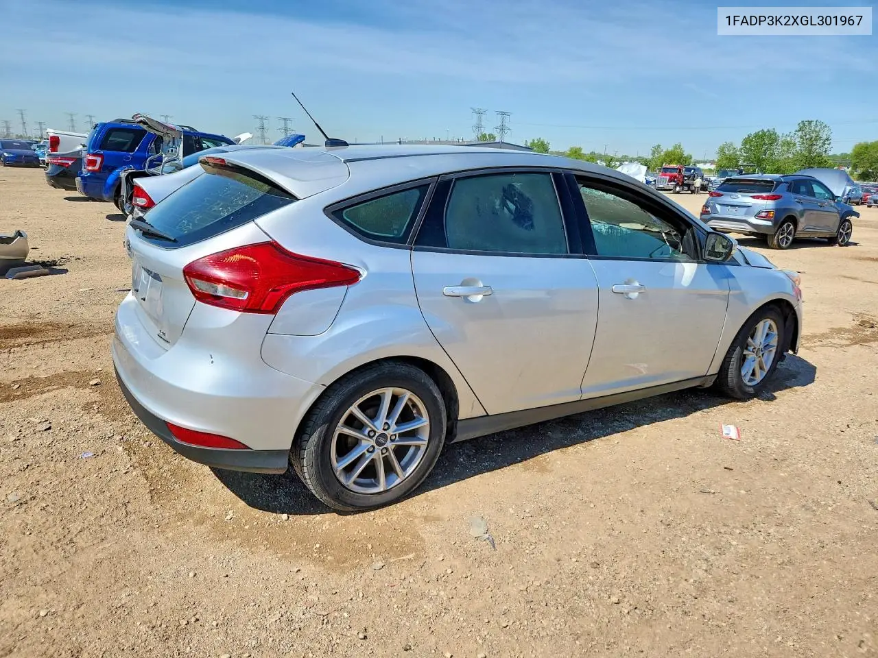 2016 FORD FOCUS VIN 1FADP3K2XGL301967 — фото 3