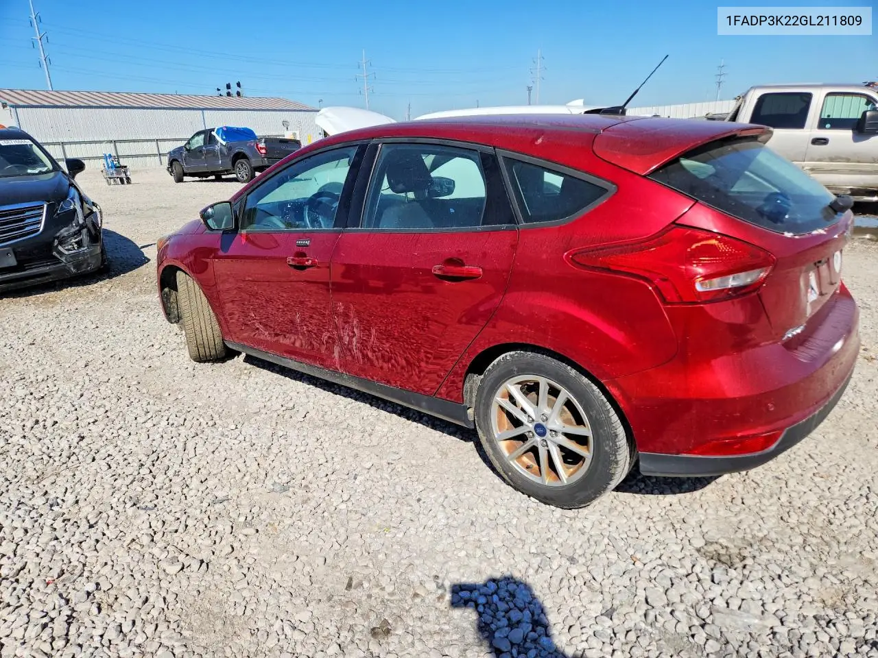 2016 FORD FOCUS VIN 1FADP3K22GL211809 — фото 2
