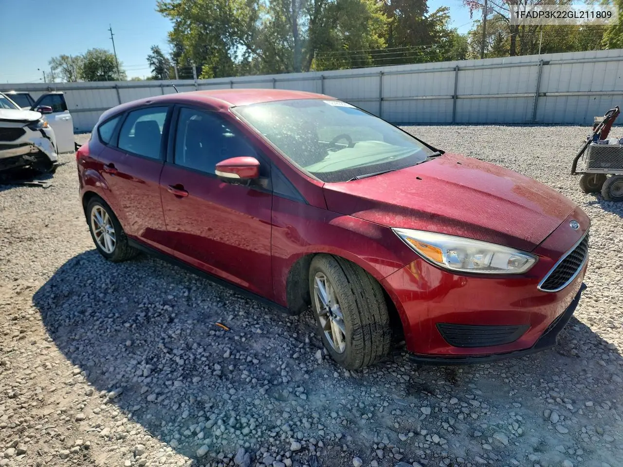 2016 FORD FOCUS VIN 1FADP3K22GL211809 — фото 4
