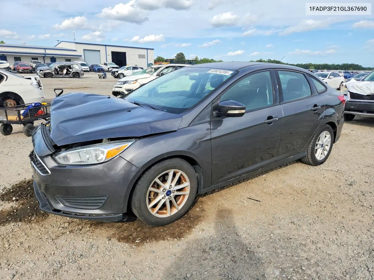 FORD FOCUS 2016, VIN 1FADP3F21GL367690