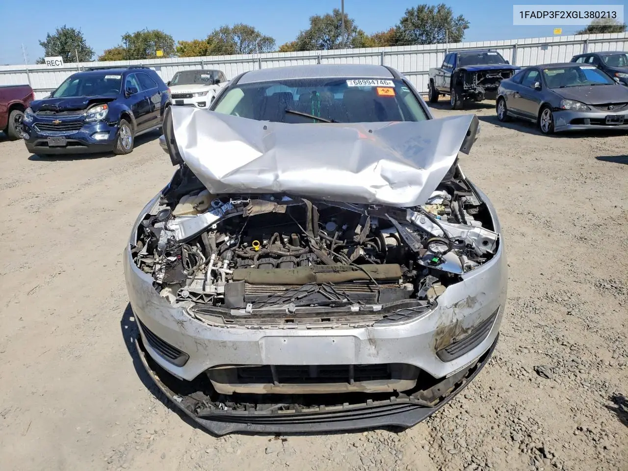 2016 FORD FOCUS VIN 1FADP3F2XGL380213 — фото 5