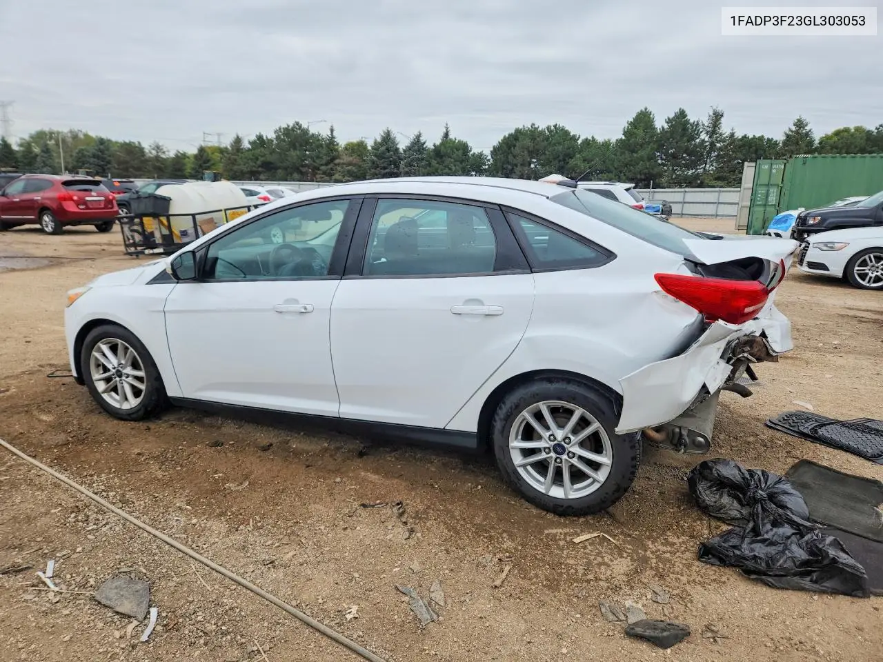 2016 FORD FOCUS VIN 1FADP3F23GL303053 — фото 2
