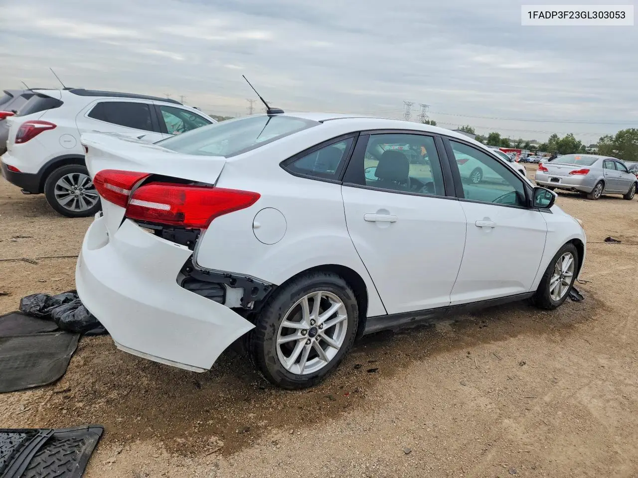 2016 FORD FOCUS VIN 1FADP3F23GL303053 — фото 3