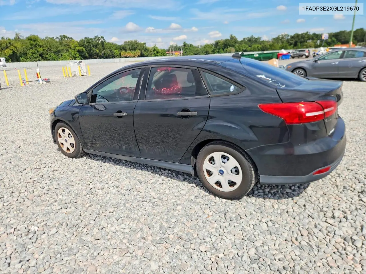 2016 FORD FOCUS VIN 1FADP3E2XGL219670 — фото 2