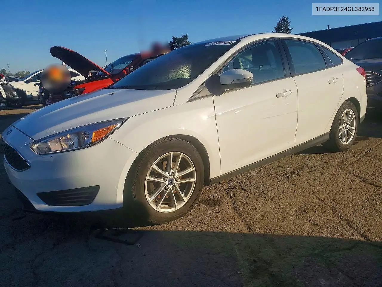 FORD FOCUS 2016, VIN 1FADP3F24GL382958