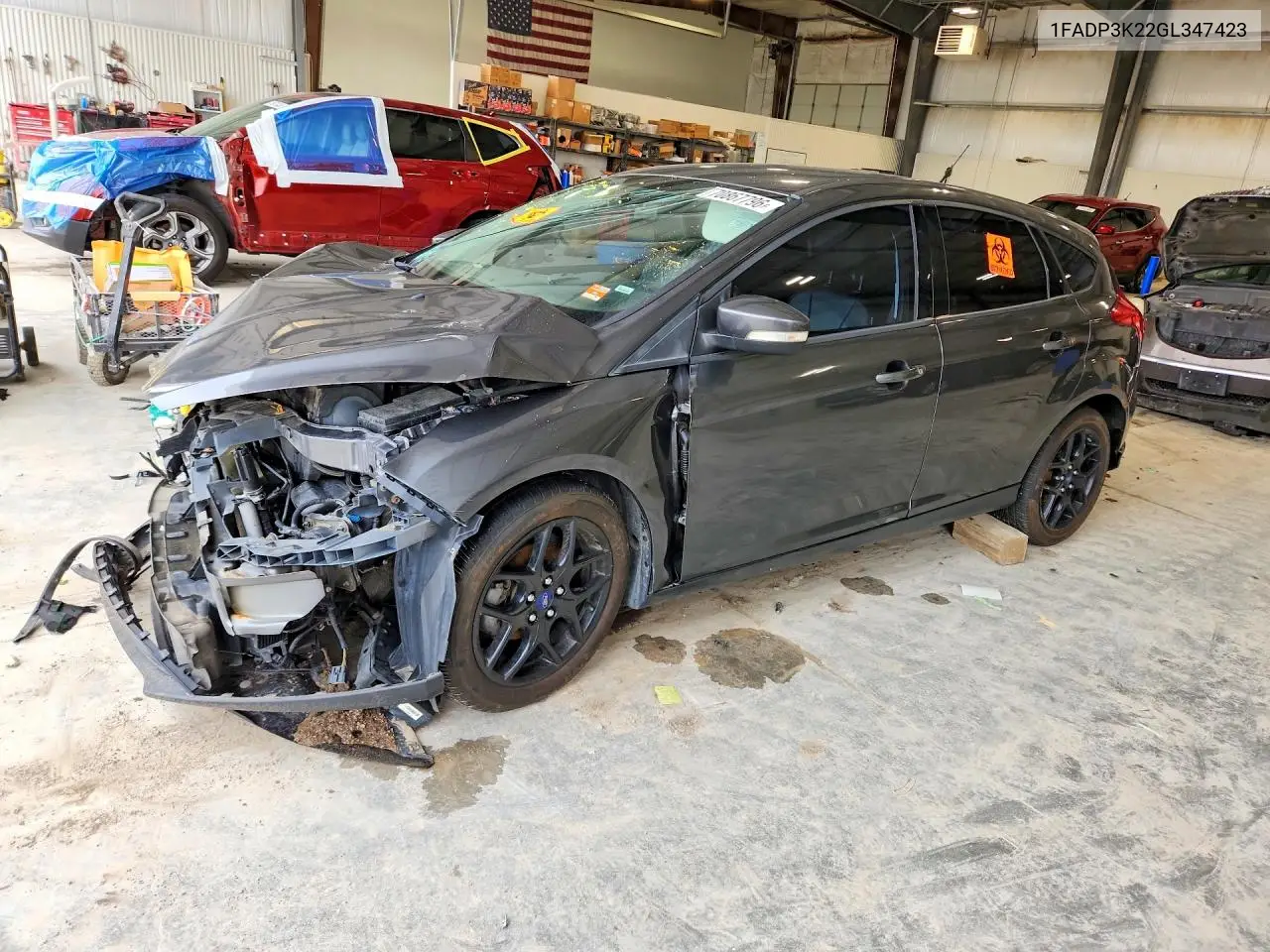 FORD FOCUS 2016, VIN 1FADP3K22GL347423