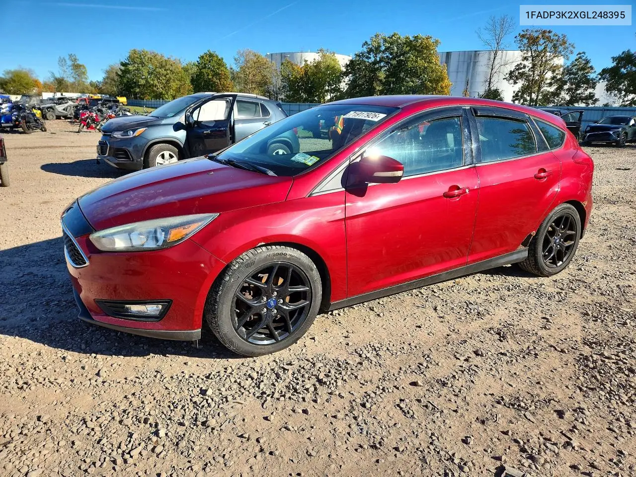 FORD FOCUS 2016, VIN 1FADP3K2XGL248395