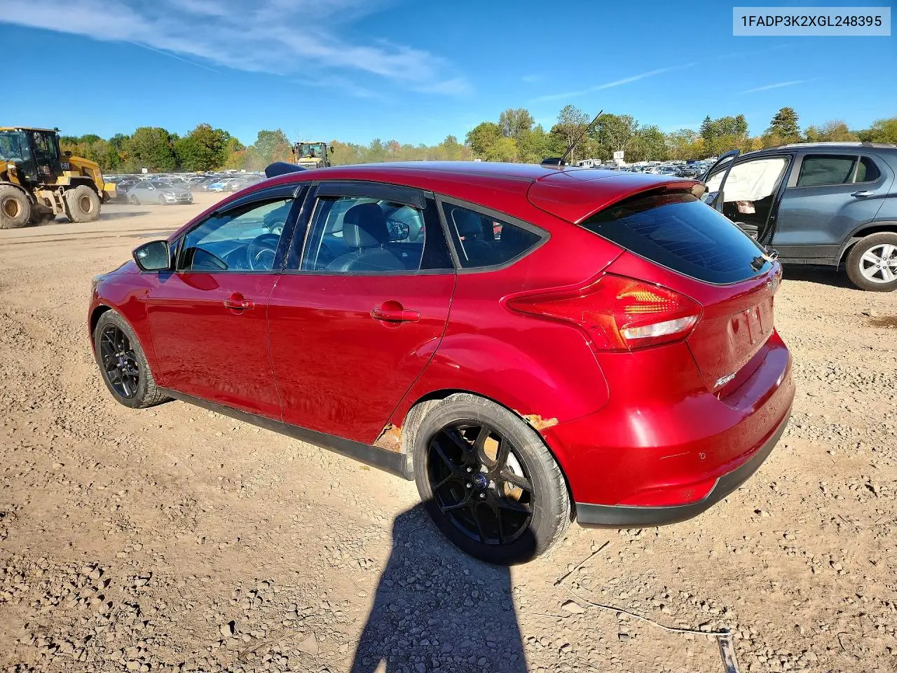 2016 FORD FOCUS VIN 1FADP3K2XGL248395 — фото 2