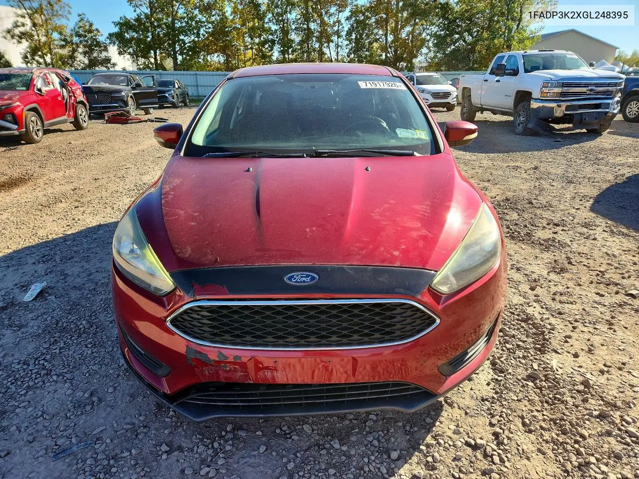 2016 FORD FOCUS VIN 1FADP3K2XGL248395 — фото 5