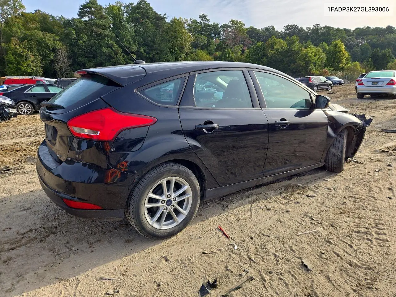 2016 FORD FOCUS VIN 1FADP3K27GL393006 — фото 3