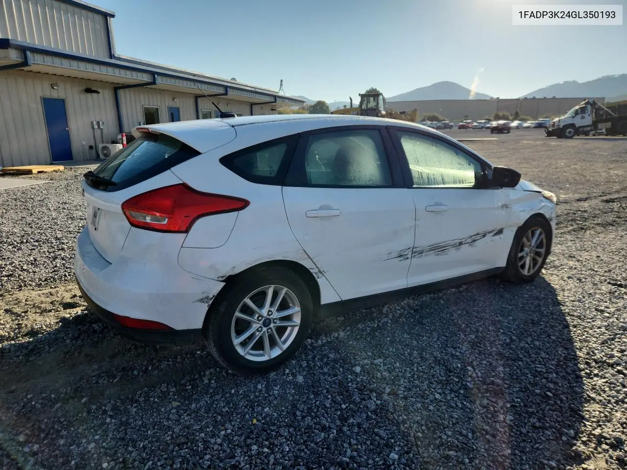 2016 FORD FOCUS VIN 1FADP3K24GL350193 — фото 3