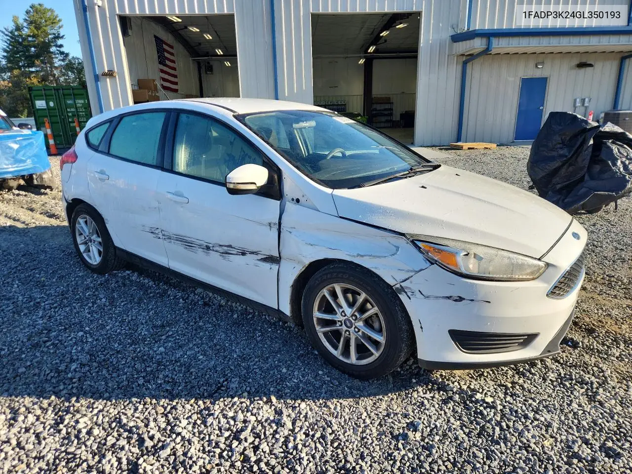 2016 FORD FOCUS VIN 1FADP3K24GL350193 — фото 4
