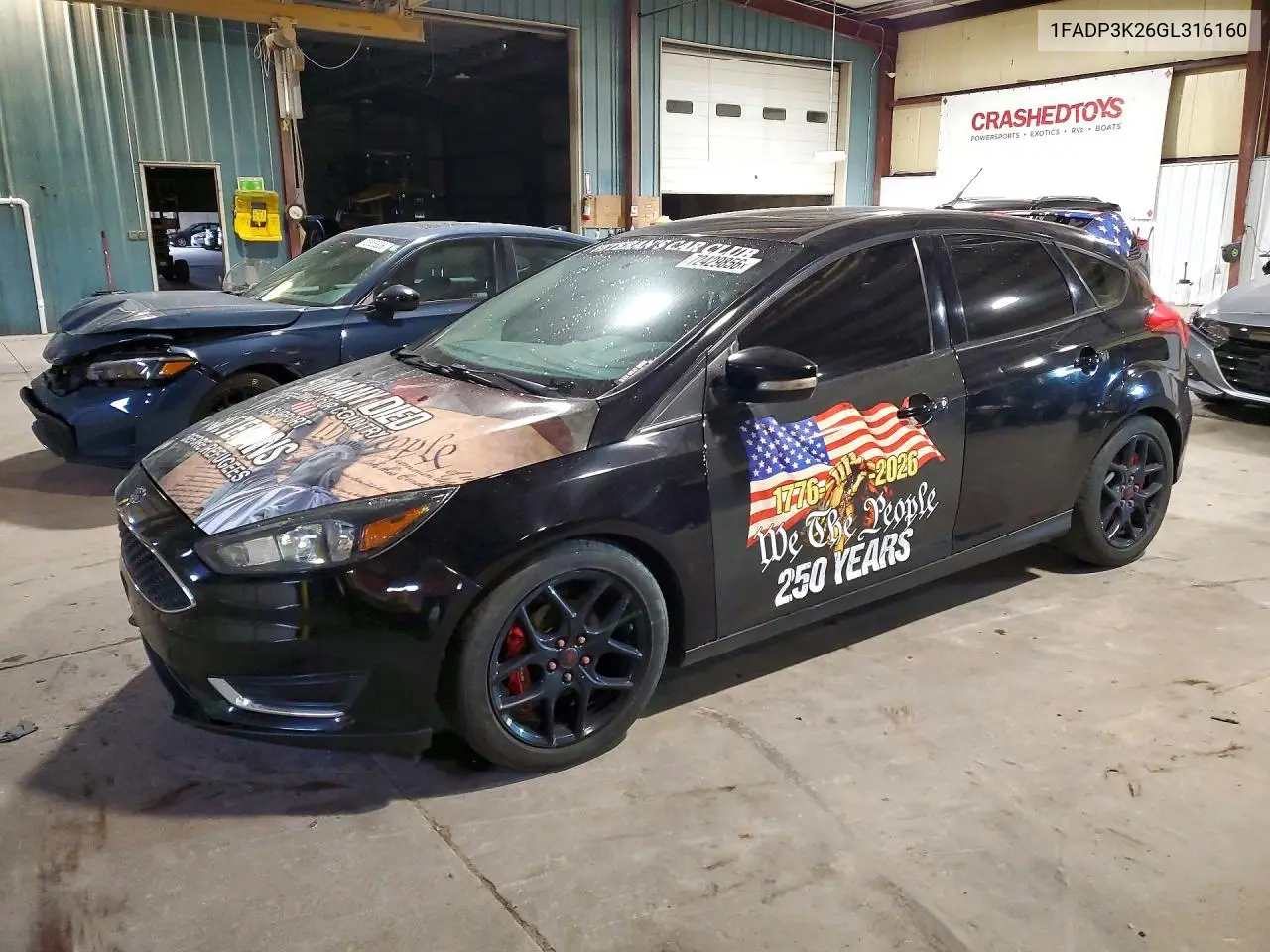 FORD FOCUS 2016, VIN 1FADP3K26GL316160