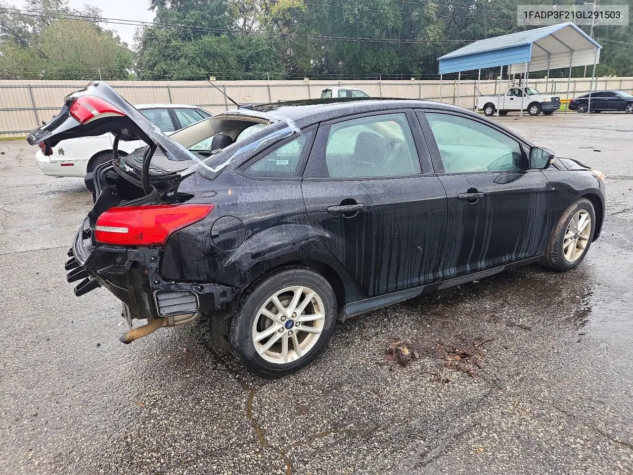 2016 FORD FOCUS VIN 1FADP3F21GL291503 — фото 3