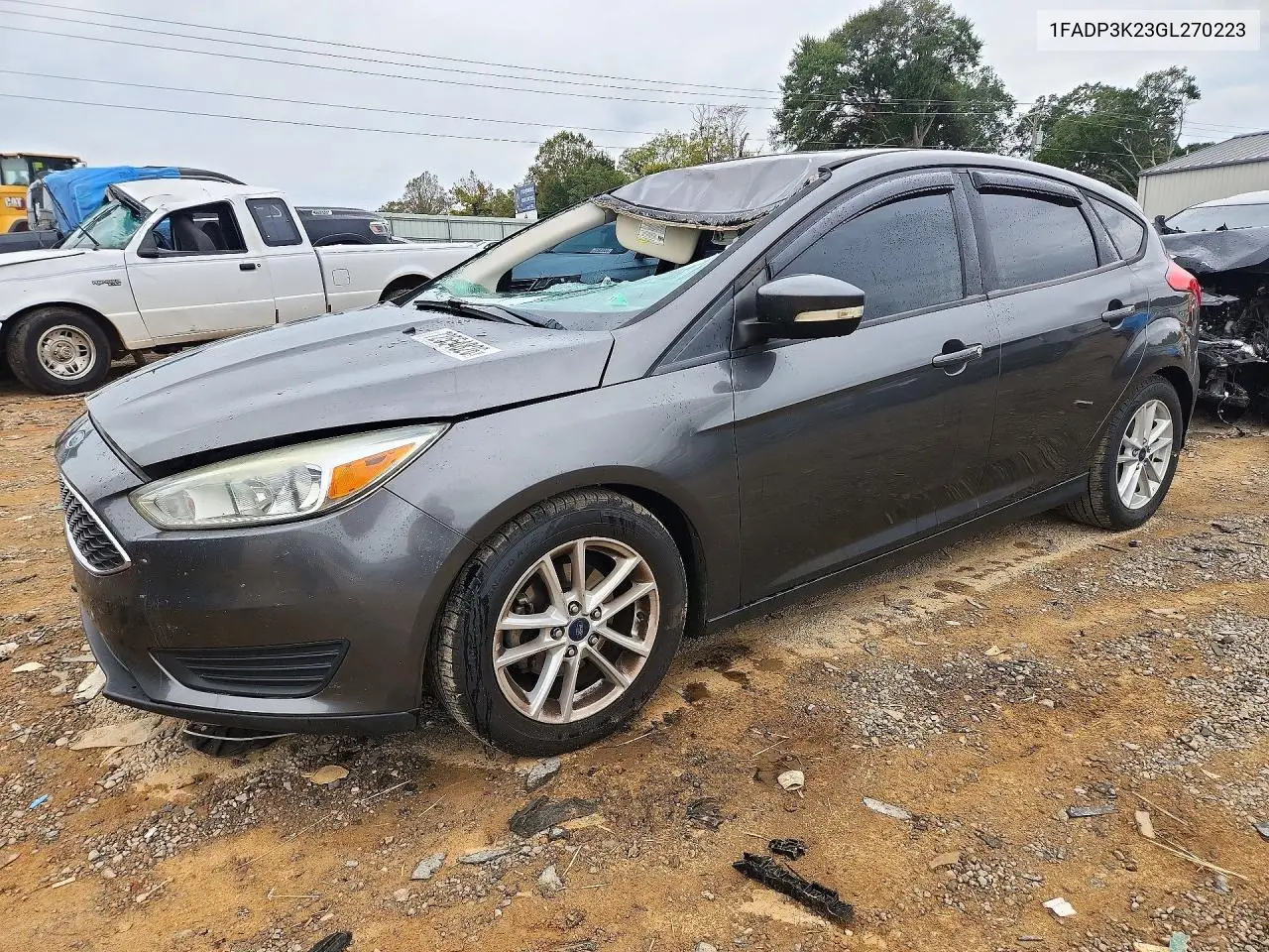 FORD FOCUS 2016, VIN 1FADP3K23GL270223