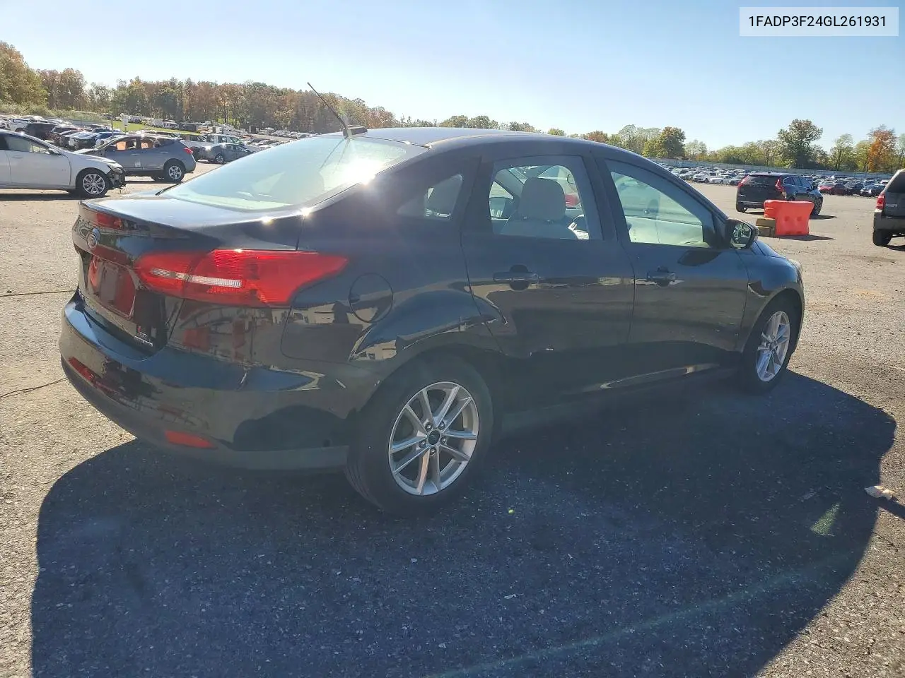 2016 FORD FOCUS VIN 1FADP3F24GL261931 — фото 3