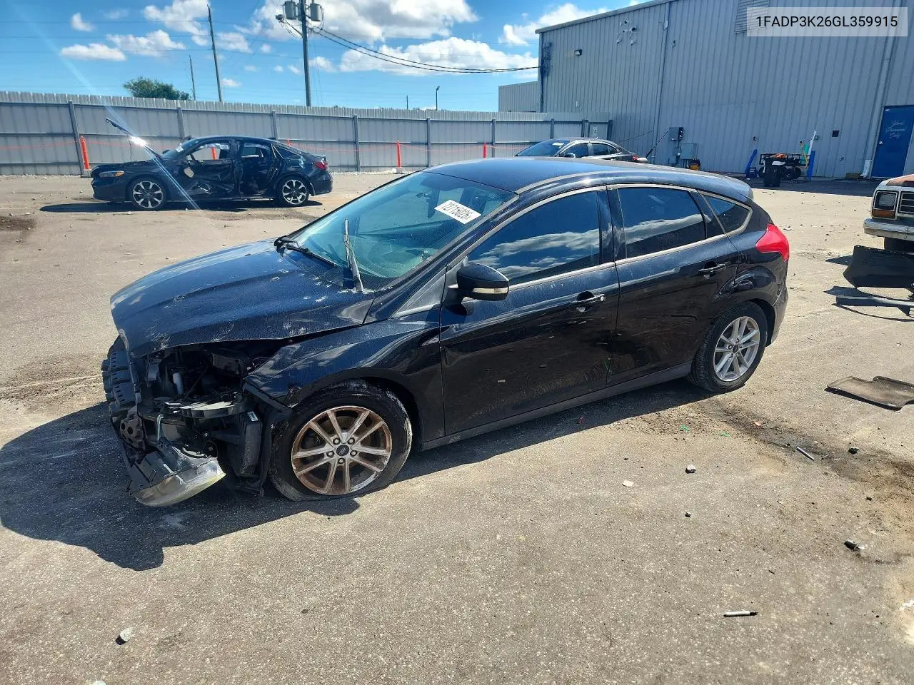 FORD FOCUS 2016, VIN 1FADP3K26GL359915