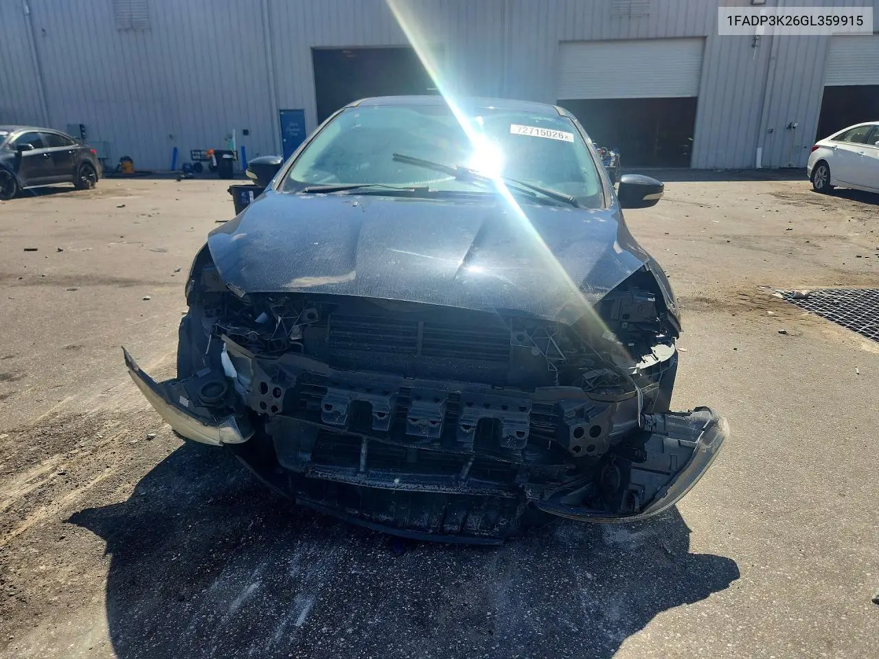 2016 FORD FOCUS VIN 1FADP3K26GL359915 — фото 5