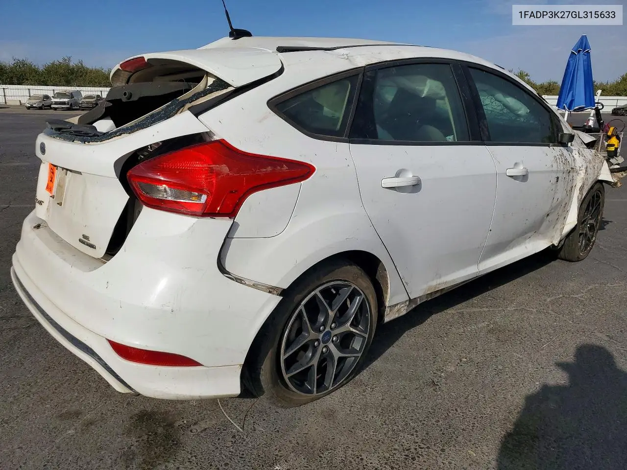 2016 FORD FOCUS VIN 1FADP3K27GL315633 — фото 3