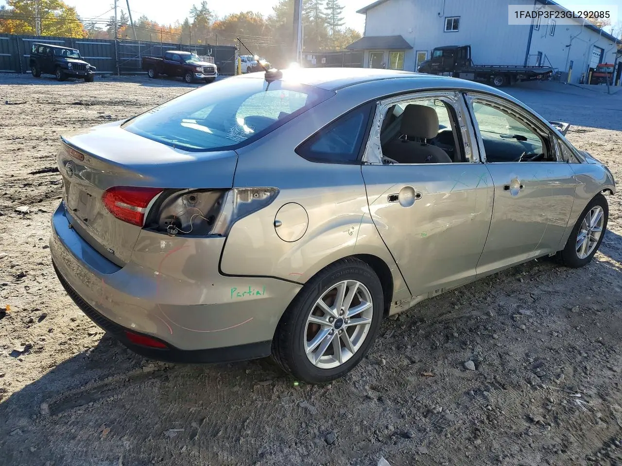 2016 FORD FOCUS VIN 1FADP3F23GL292085 — фото 3