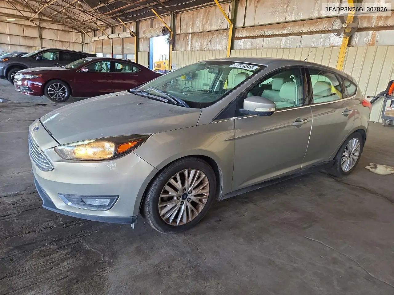 FORD FOCUS 2016, VIN 1FADP3N26GL307826