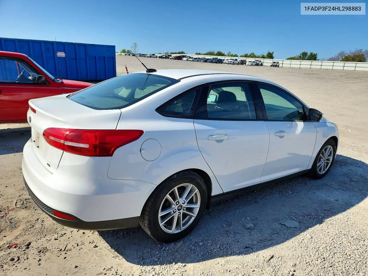 2017 FORD FOCUS VIN 1FADP3F24HL298883 — фото 3