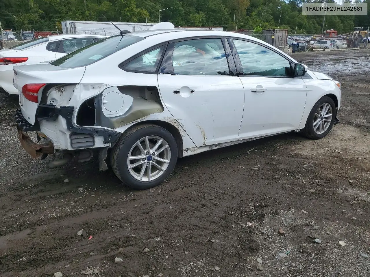 2017 FORD FOCUS VIN 1FADP3F29HL242681 — фото 3