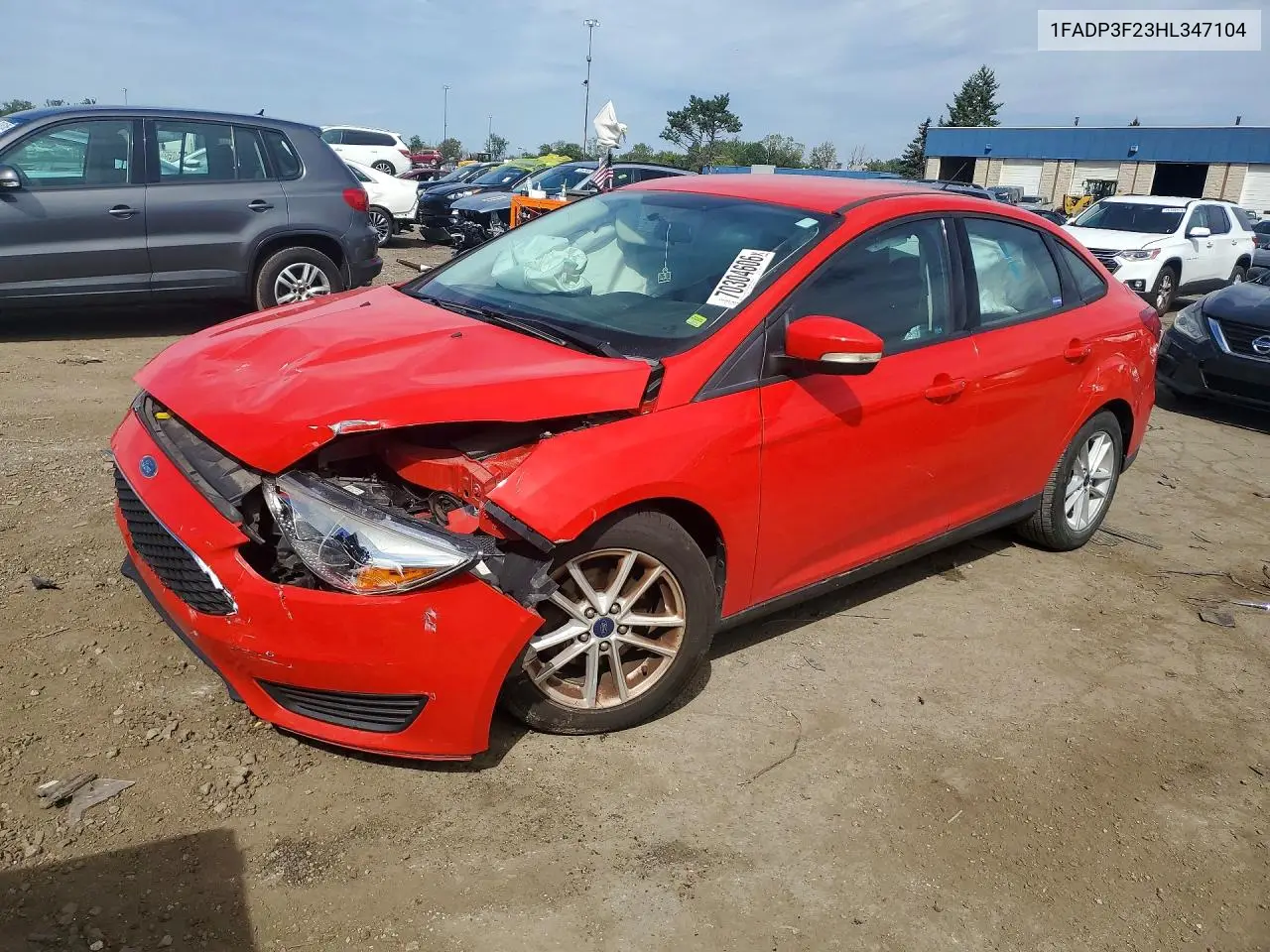 FORD FOCUS 2017, VIN 1FADP3F23HL347104