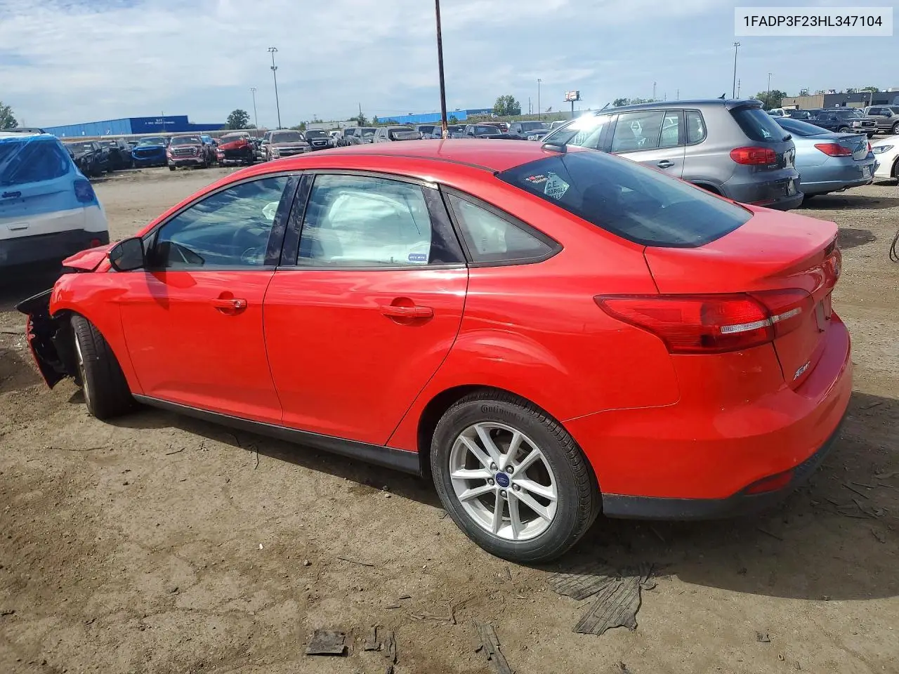 2017 FORD FOCUS VIN 1FADP3F23HL347104 — фото 2