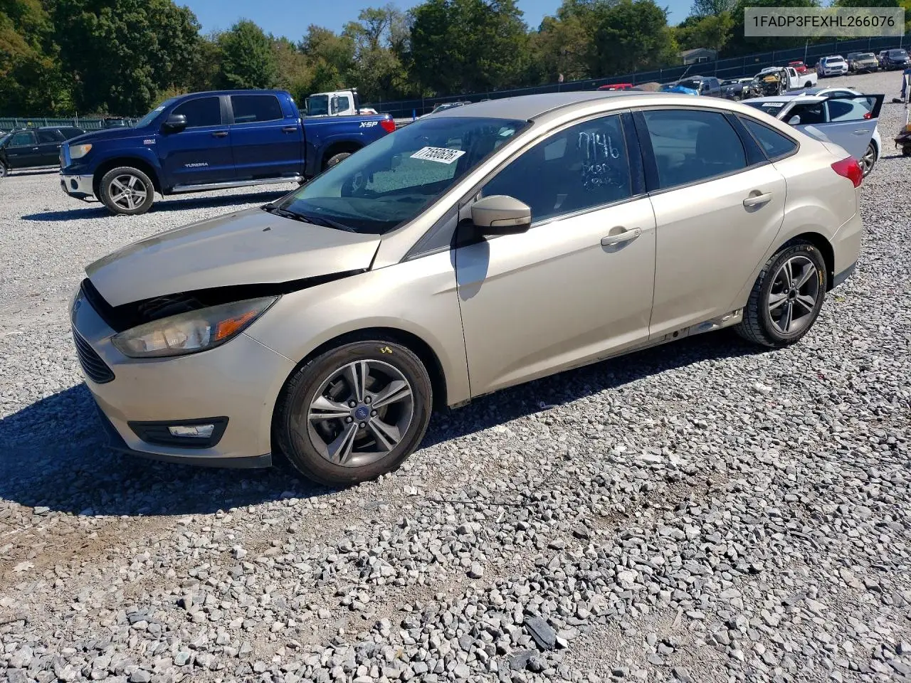 FORD FOCUS 2017, VIN 1FADP3FEXHL266076