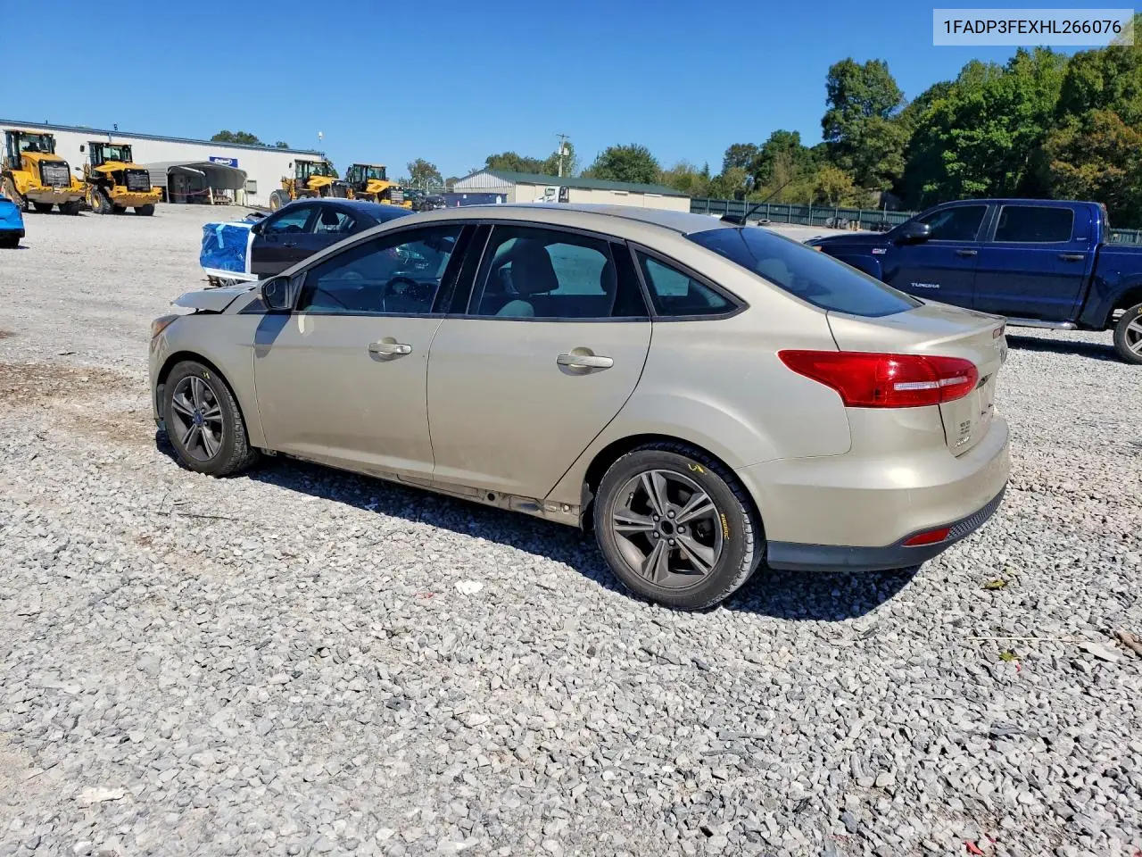 2017 FORD FOCUS VIN 1FADP3FEXHL266076 — фото 2