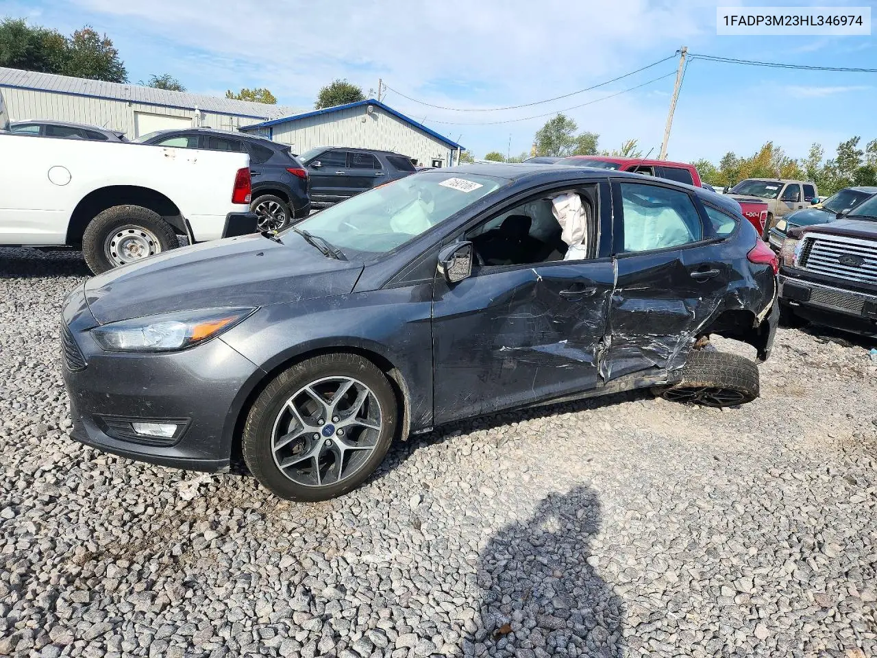 FORD FOCUS 2017, VIN 1FADP3M23HL346974