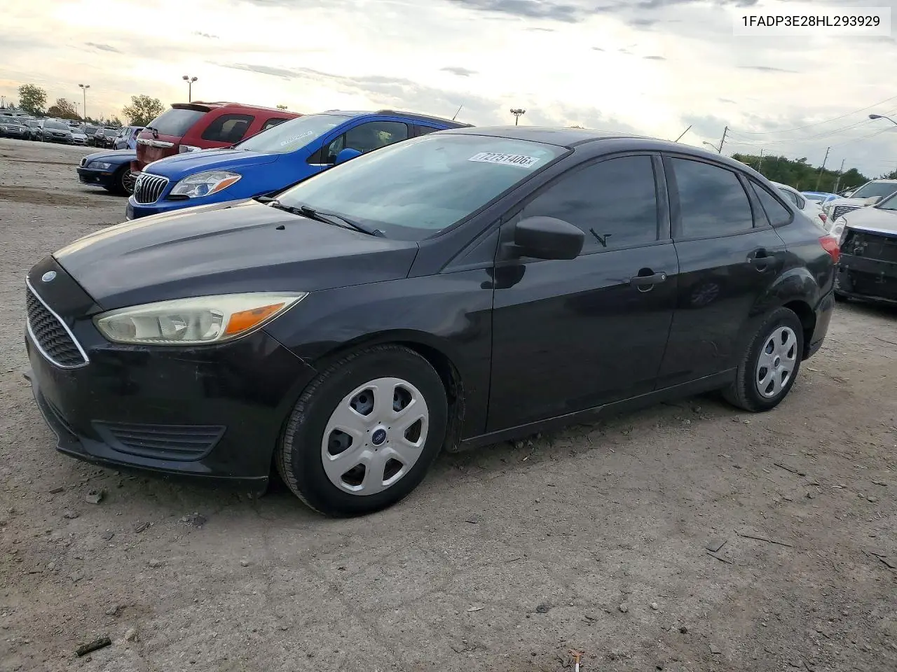 FORD FOCUS 2017, VIN 1FADP3E28HL293929