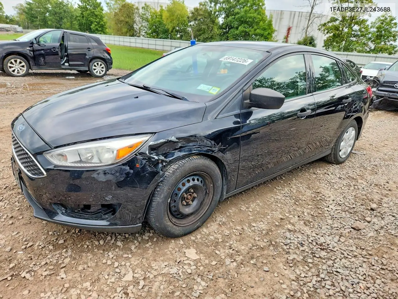 FORD FOCUS 2018, VIN 1FADP3E27JL243688