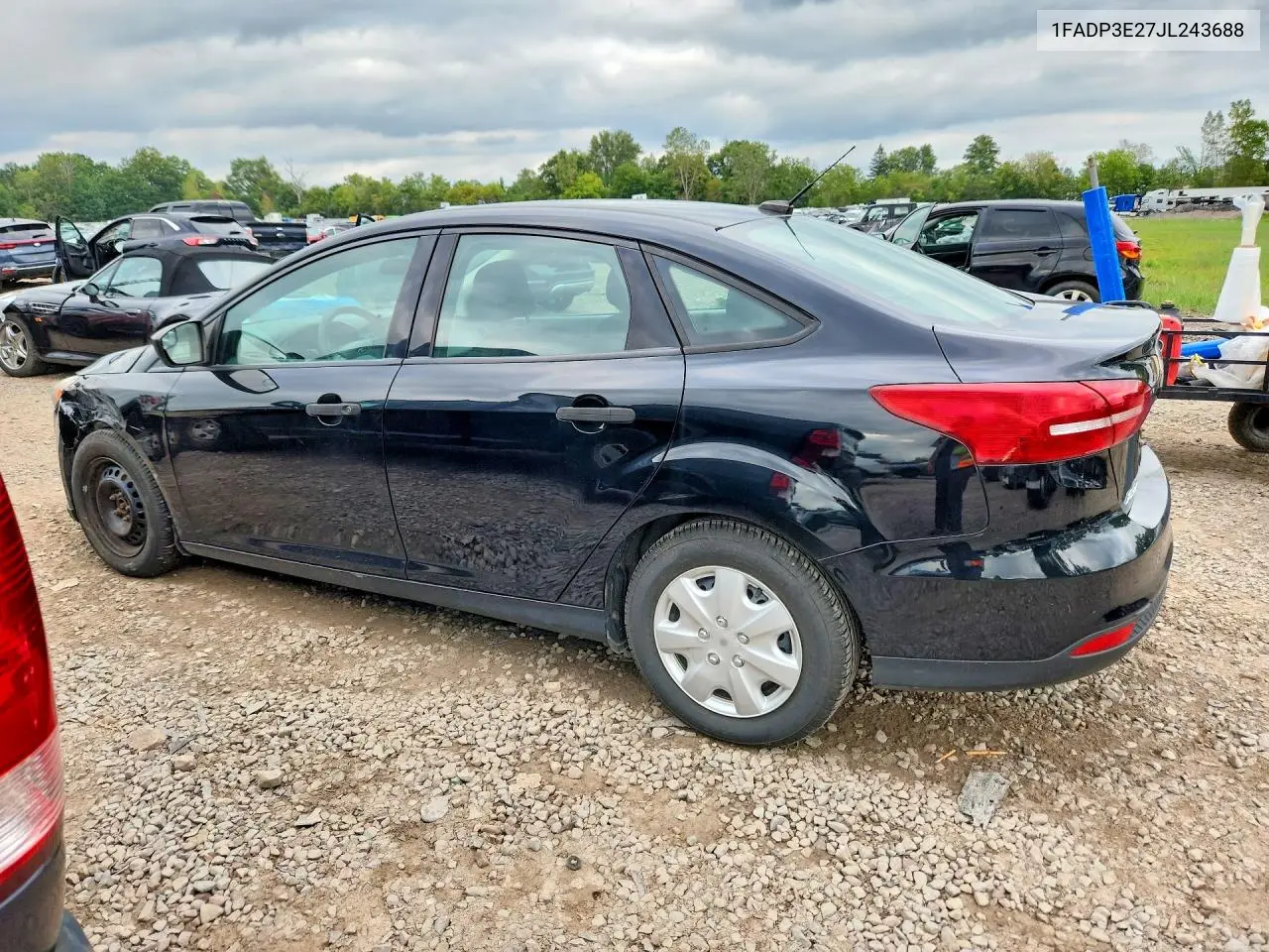 2018 FORD FOCUS VIN 1FADP3E27JL243688 — фото 2