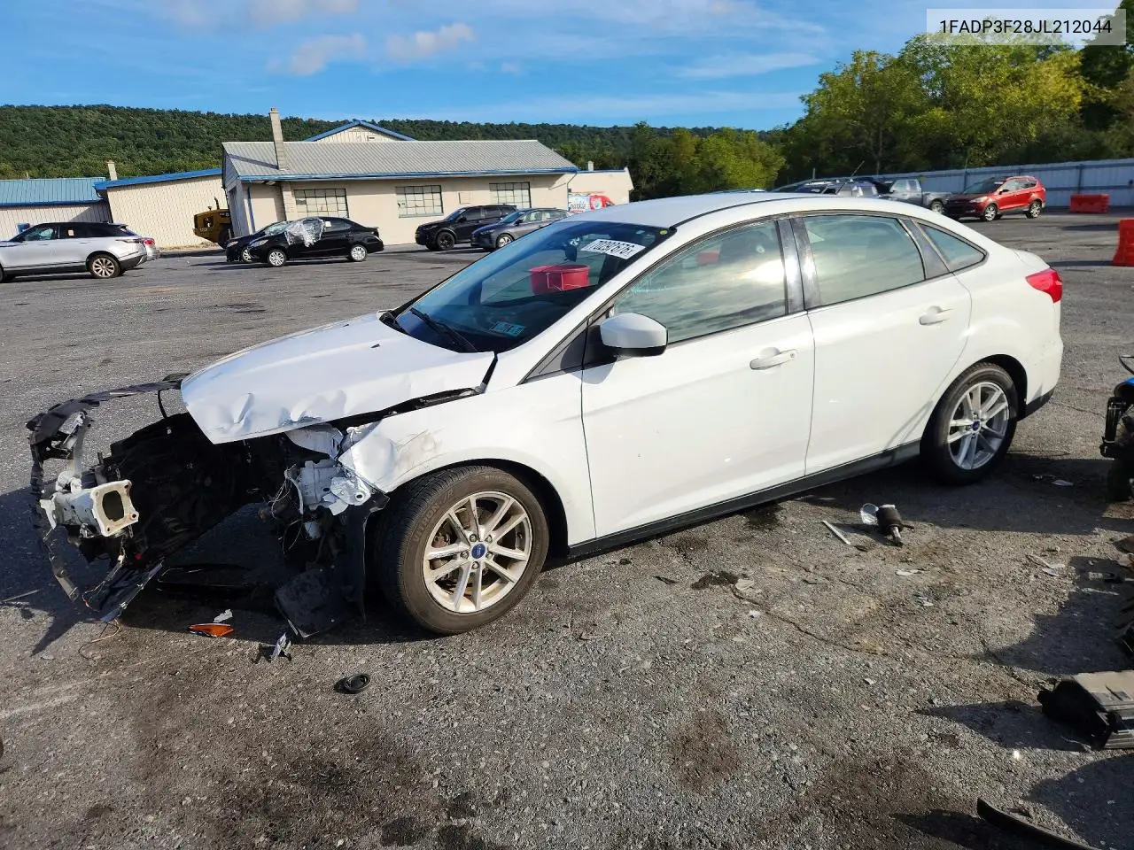 FORD FOCUS 2018, VIN 1FADP3F28JL212044