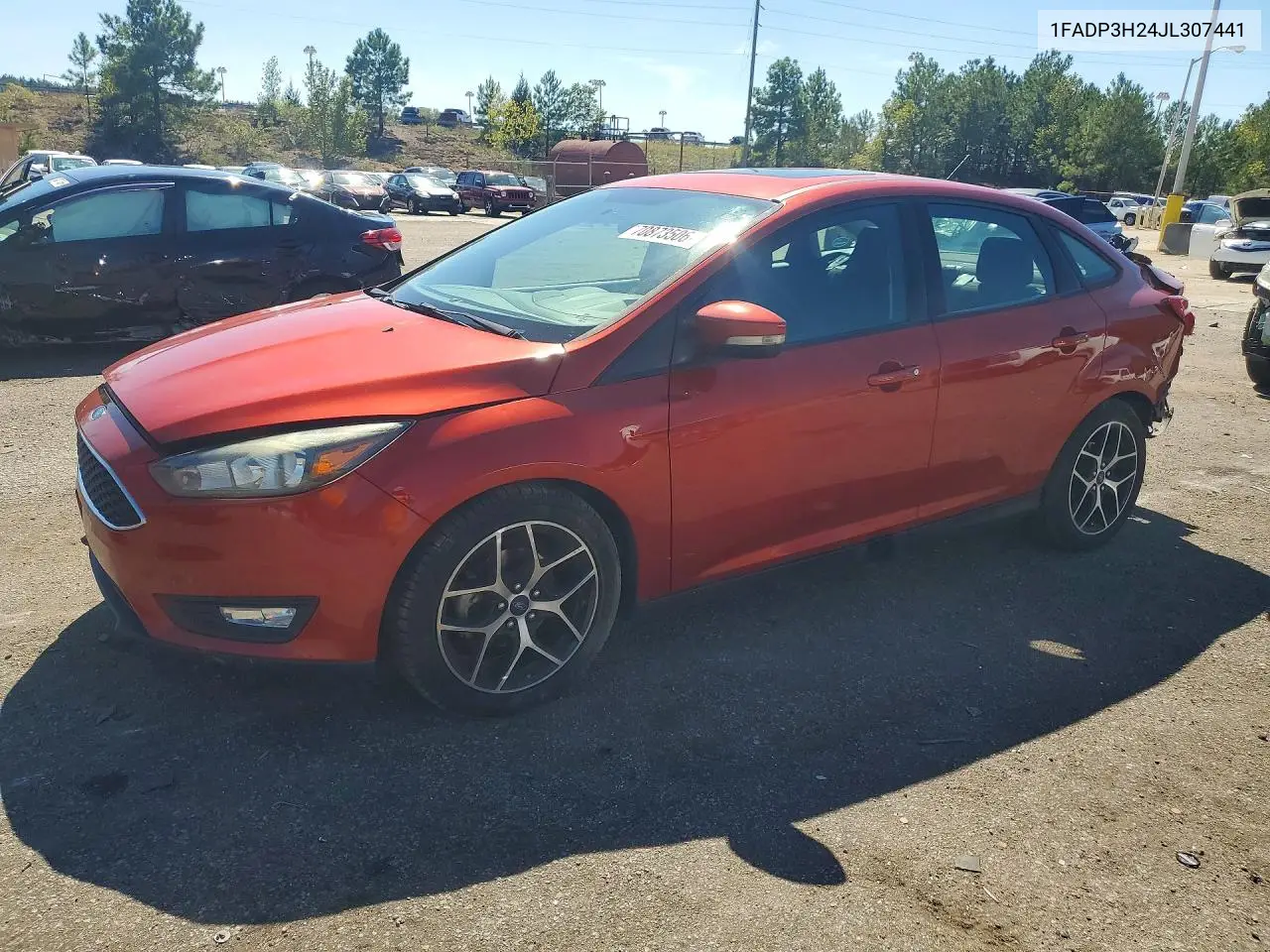 FORD FOCUS 2018, VIN 1FADP3H24JL307441