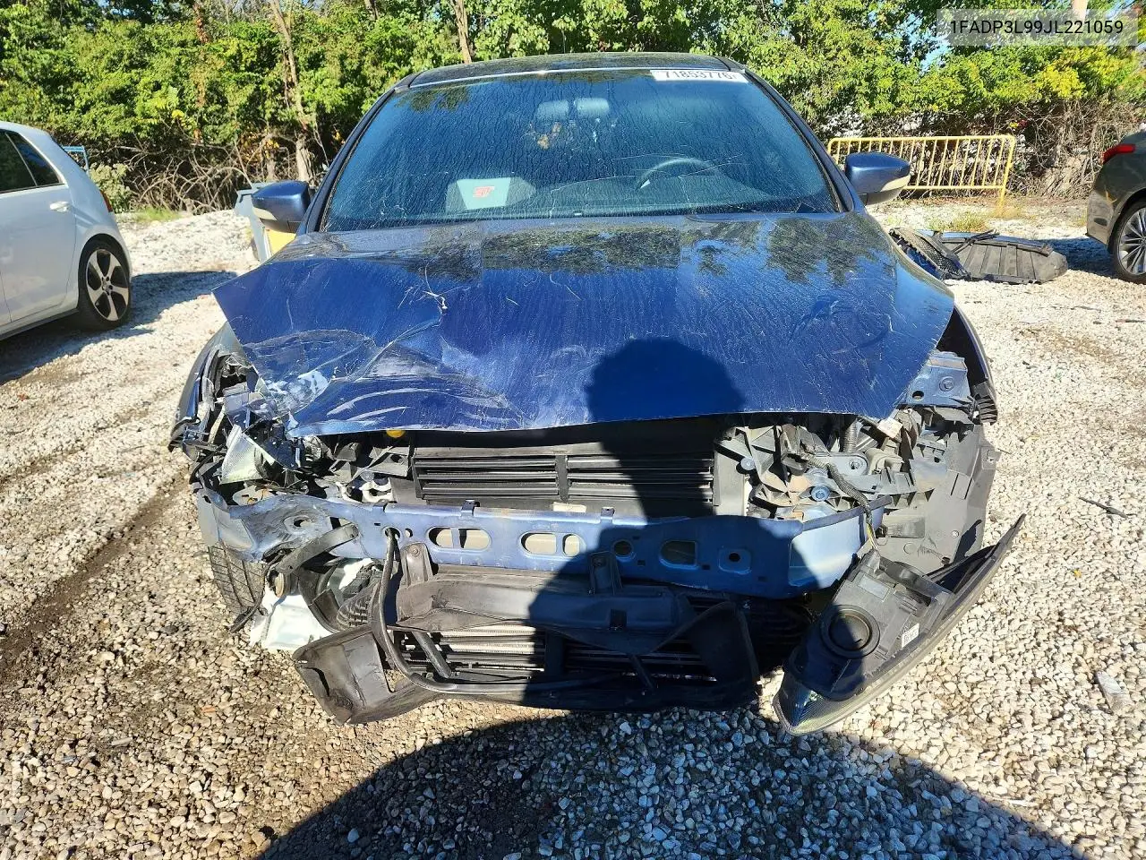 2018 FORD FOCUS VIN 1FADP3L99JL221059 — фото 5