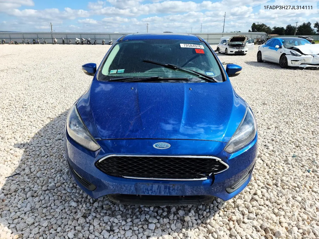 2018 FORD FOCUS VIN 1FADP3H27JL314111 — фото 5