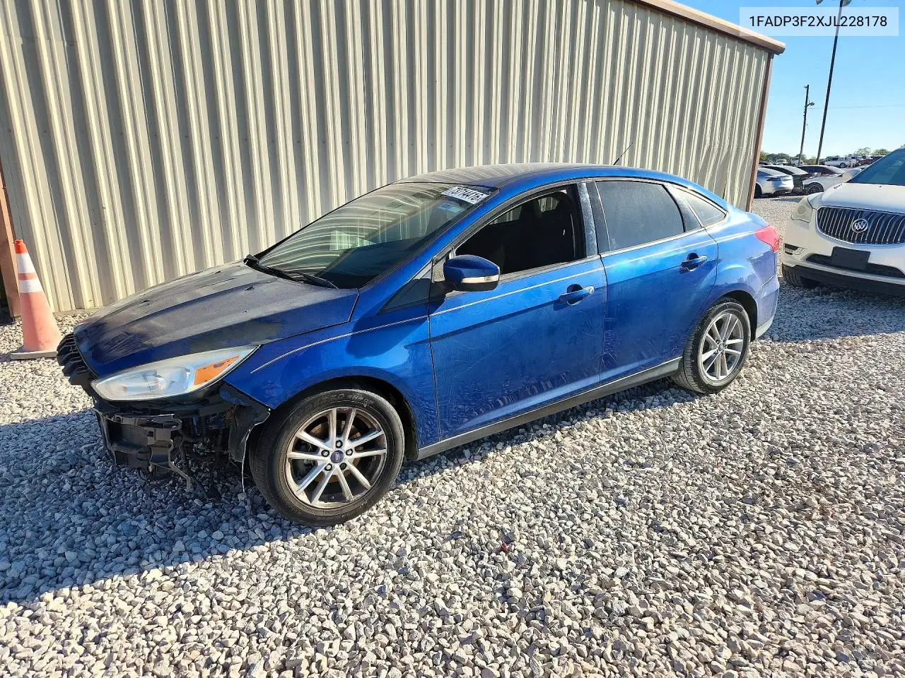 FORD FOCUS 2018, VIN 1FADP3F2XJL228178
