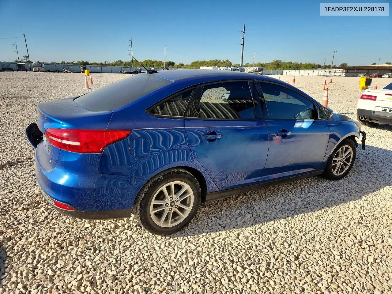 2018 FORD FOCUS VIN 1FADP3F2XJL228178 — фото 3