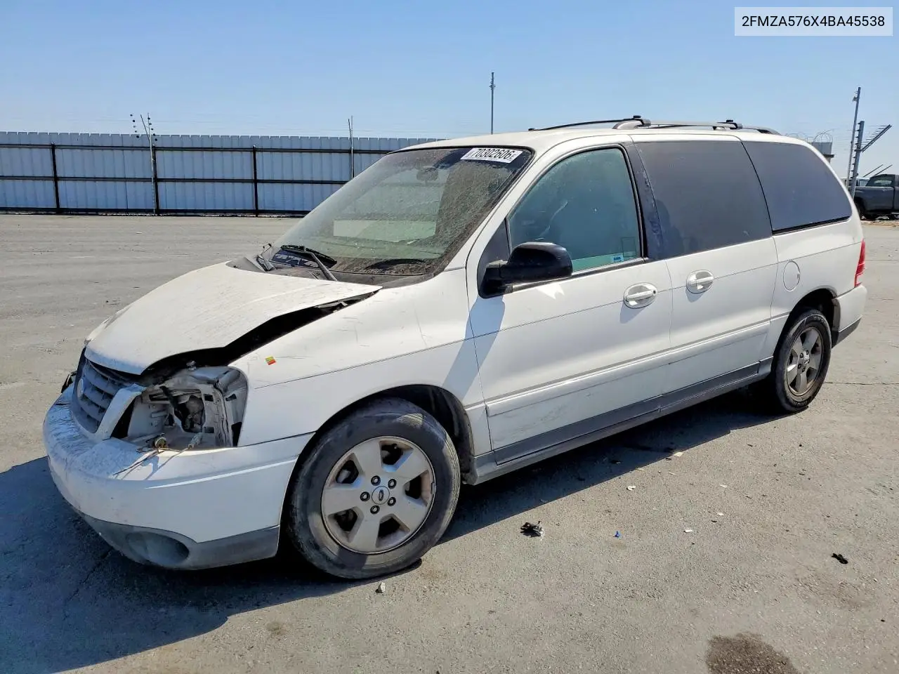 FORD FREESTAR 2004, VIN 2FMZA576X4BA45538