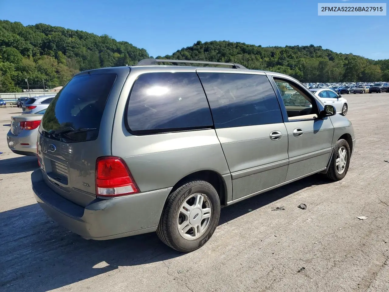 2006 FORD FREESTAR VIN 2FMZA52226BA27915 — фото 3