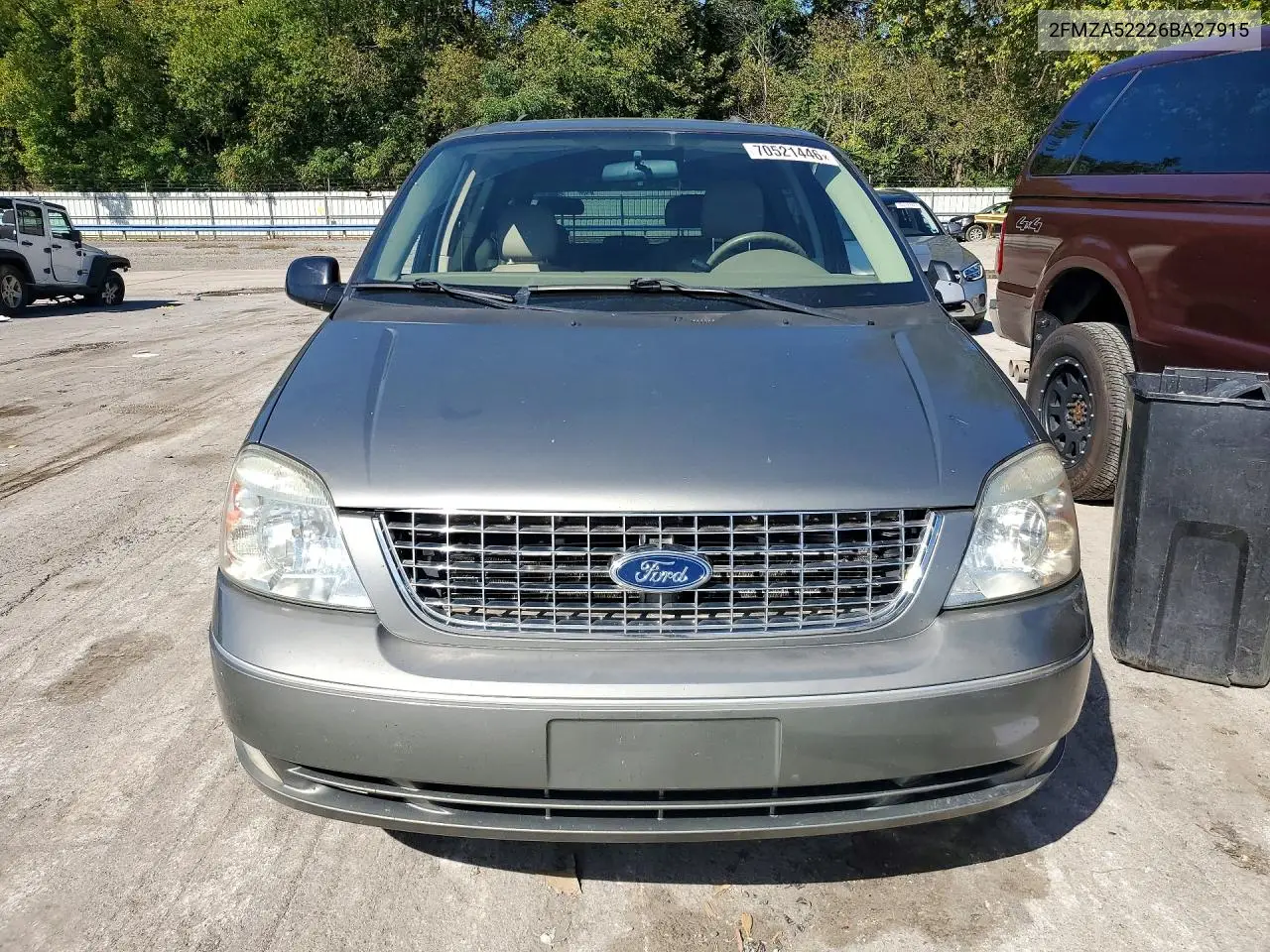 2006 FORD FREESTAR VIN 2FMZA52226BA27915 — фото 5